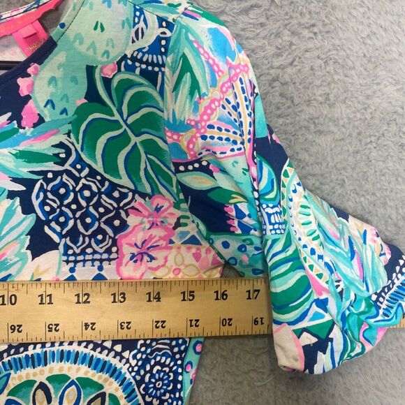 Lily pulitzer womens xxs short sleeve romper puff sleeve summer pool vacation - Picture 7 of 9